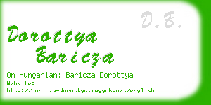 dorottya baricza business card